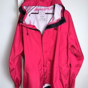 L.L. Bean Red Men Hooded Jacket